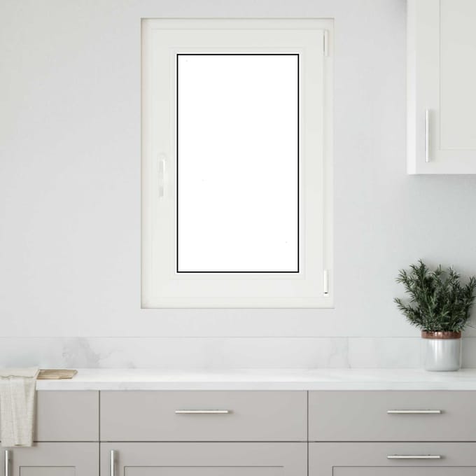 vidaXL - Kleur - binnenkant - kelderraam - Wit - RISOR - 60 - x - 80 - cm