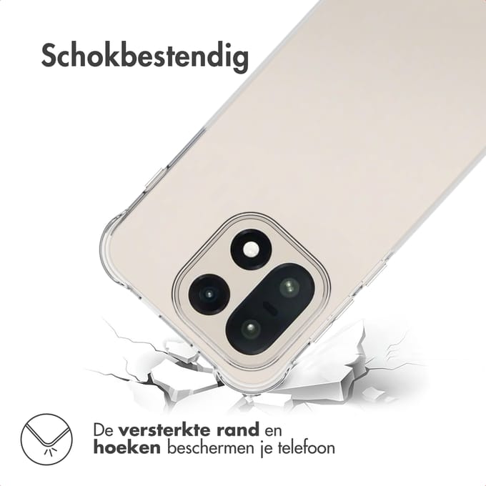 imoshion Hoesje - Geschikt voor OnePlus 15 - Shockproof Case - Transparant