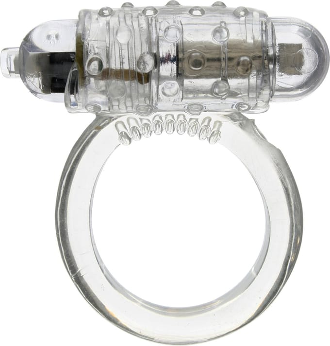 Seven Creations - Viberende Cockring - Rekbaar - Transparant
