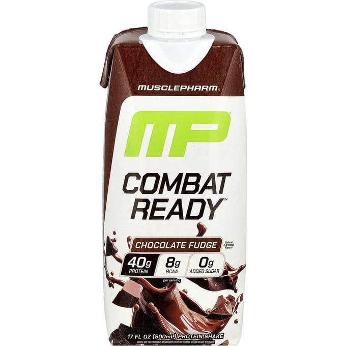MusclePharm, Combat Ready™ Eiwitshake, Chocolate Fudge, 500ml (17 fl oz)