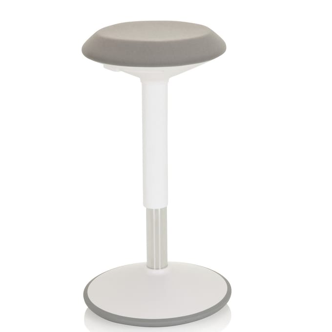 Staande kruk / Stahulp BALANCE SIT III W Stof wit / grijs hjh OFFICE