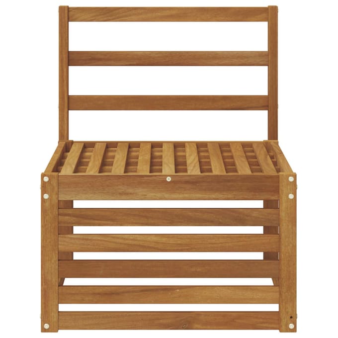 vidaXL - Buiten - Midden - Sofa - Massief - Acacia - Hout - Naturel - 59 - x - 63 - x - 73 - cm