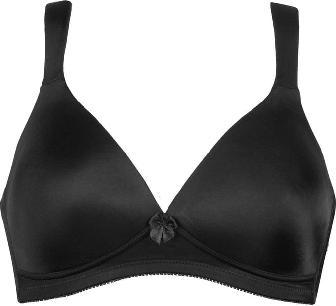 Naturana - Soft bh met brede bandjes - 5266 - Zwart - 80B