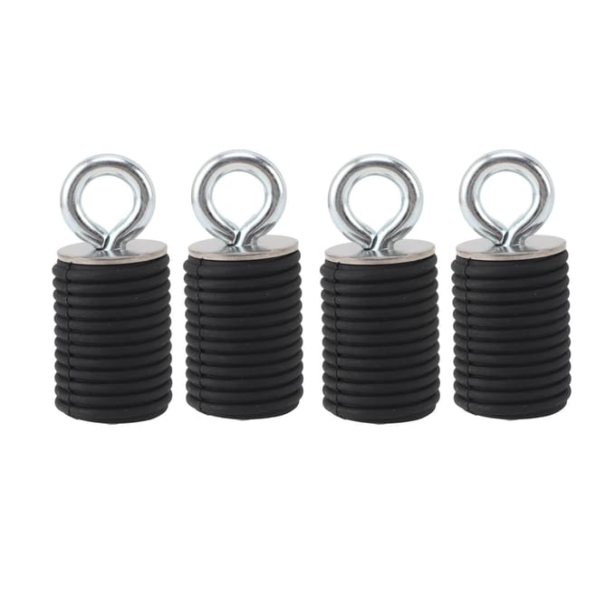 4 STUKS ATV Lock Ride Sjorankers 1.45in Rubber Roestvrij Staal UTV Anker Vervanging voor Polaris Ranger black