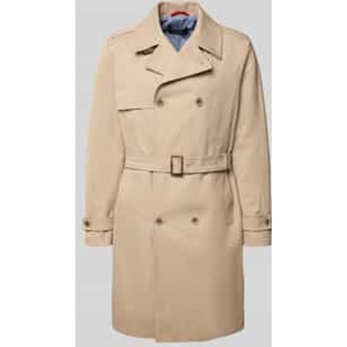 regular fit trenchcoat met reverskraag model 'Aberdeen'