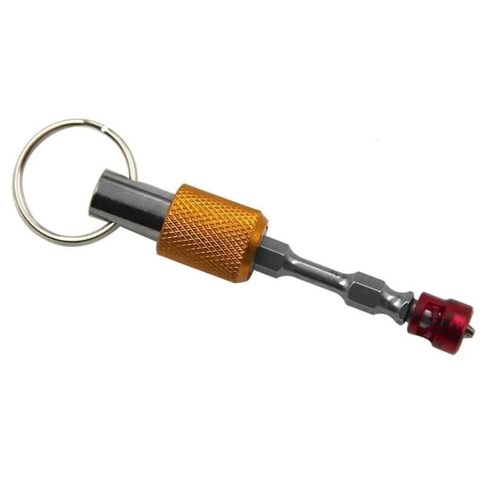 Porte-clés de couleur, tige d'extension à changement rapide, poignée hexagonale 1/4, tête de tournevis, manchon à dégagement rapide, ensemble d'outils de tige de Conversion, 5 pièces