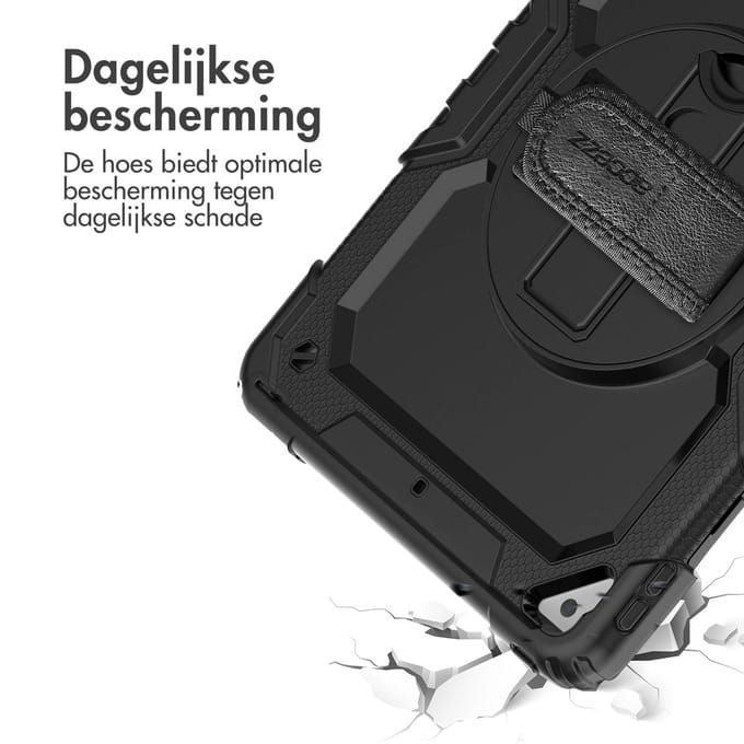 Accezz Tablet Hoes - Geschikt voor Apple iPad Pro 10.5 (2017) / Air 10.5 (2019) - Backcover Shoulder Strap - Zwart
