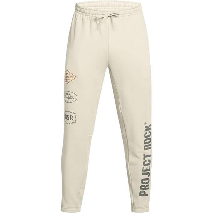Under Armour Joggingbroek voor heren met 'Project Rock'-print (Wit)