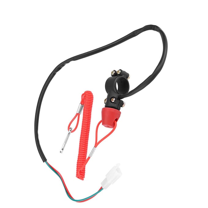 22mm 78  Motorfiets Boot Buitenboordmotor Motor Dood Stop Schakelaar Met Lanyard Koord black