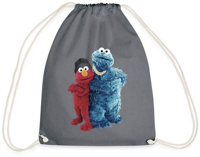Sesamstraat Gangster Elmo Koekiemonster Gymtas