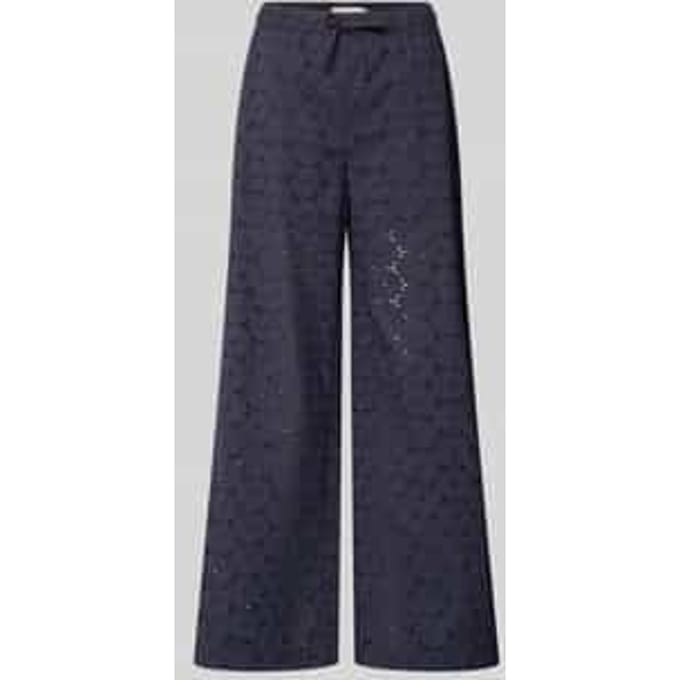 Stoffen broek met ajourwerk