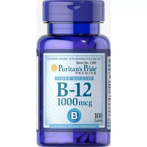 Puritan's Pride - Vitamine B-12 1000 mcg Vertraagde Afgifte 250  Caplets