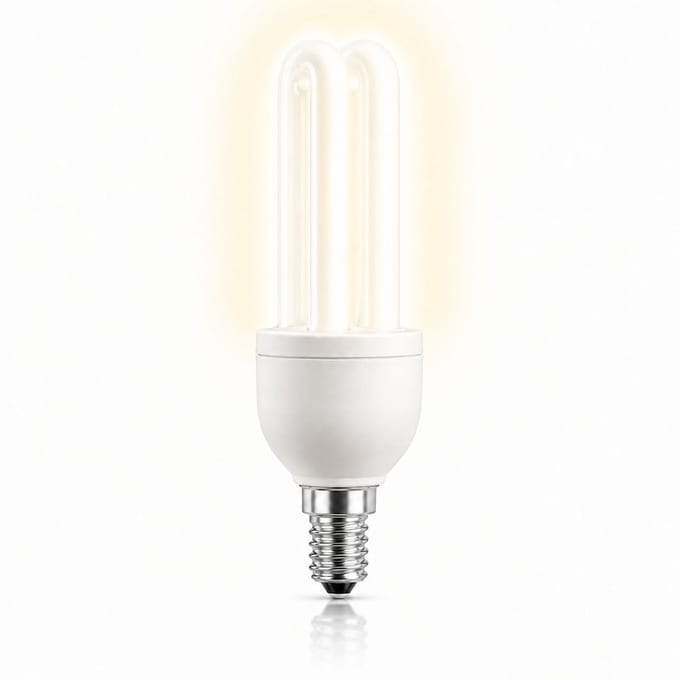 8x Stick Spaarlamp E27 - 13W - Daglicht (6400K) - 700 lm - 10 jaar - Niet Dimbaar