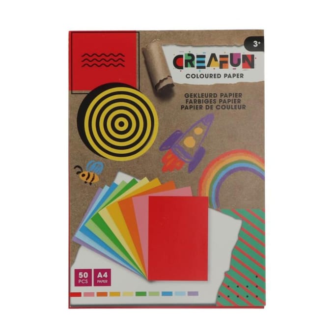 Knutselpapier A4 50 vellen Creafun