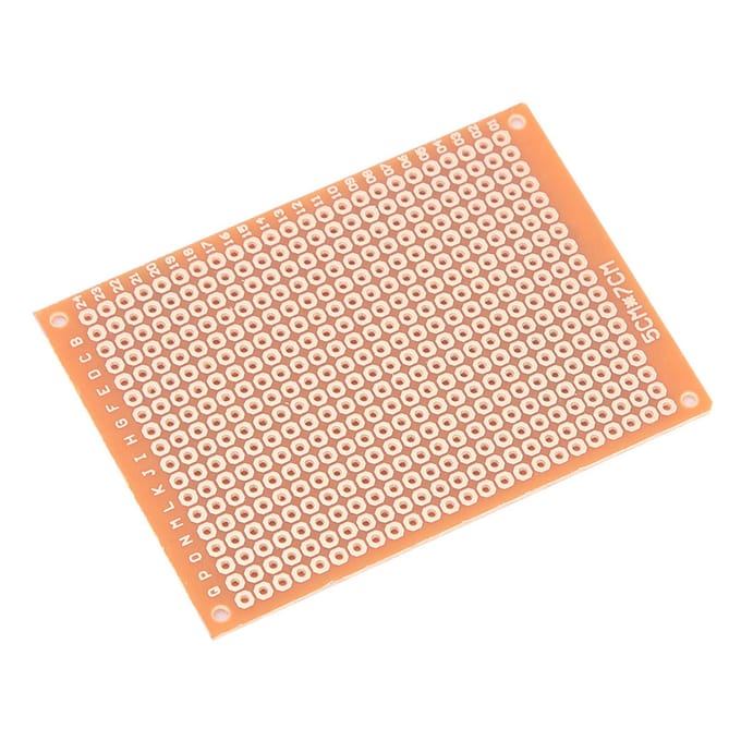 Lot de 10 prototypes PCB simple face 5 x 7 cm, plaque d'essai universelle