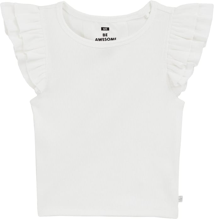 WE Fashion Meisjes cropped top met ruches