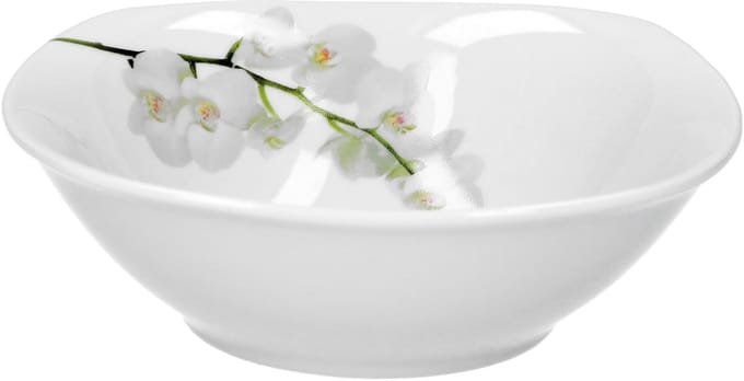 Graansaladekom Vanda witte orchidee 14,3cm