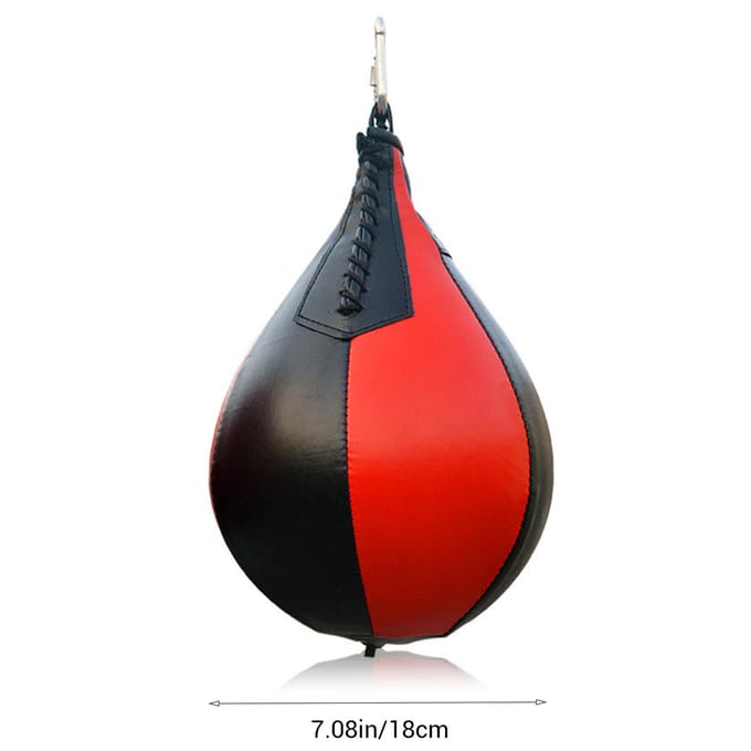 Boksen Ophanging Speedbal PU Leer Speed Stootbal voor Boksen Vechtsport Training black