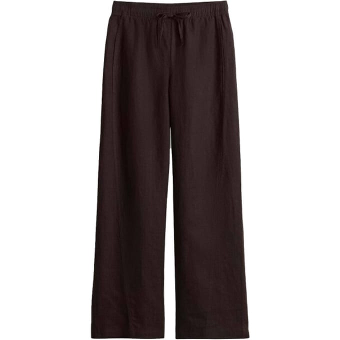 Linnen broek met elastische band model 'Mileni resort'