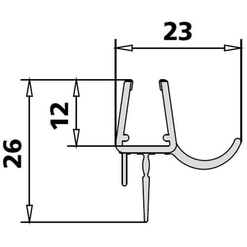 Kermi Aska replacement gasket horizontal 2534063
