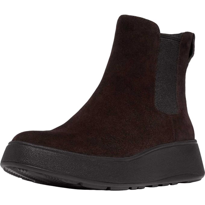 Fit Flop Dames/Dames F-Mode Suede Flatform Chelsea Laarzen (Bruin)