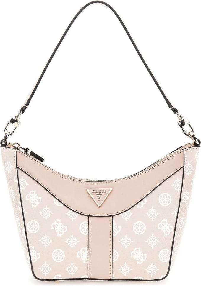 GUESS Schoudertas Dorys Shoulder Bag Sand Logo Beige