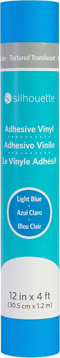 Silhouette Vinyl Textured Transluscent - Lichtblauw