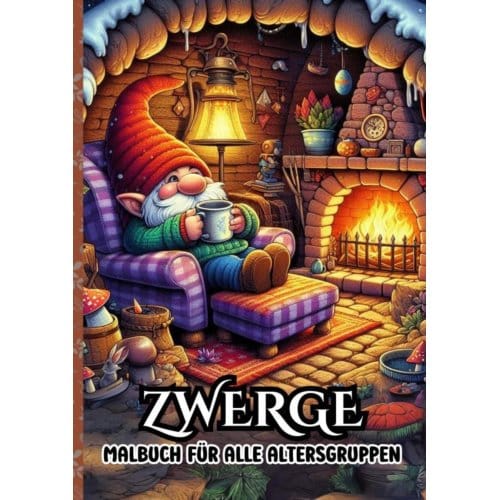 Malbuch Für Alle Altergruppen - Zwerge - Malbücher Für Erwachsene