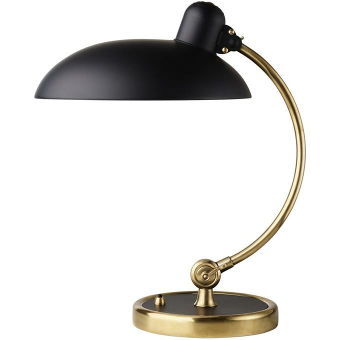 Fritz Hansen Kaiser Idell 6631 Luxe Tafellamp Mat Zwart & Messing - Speciale Editie