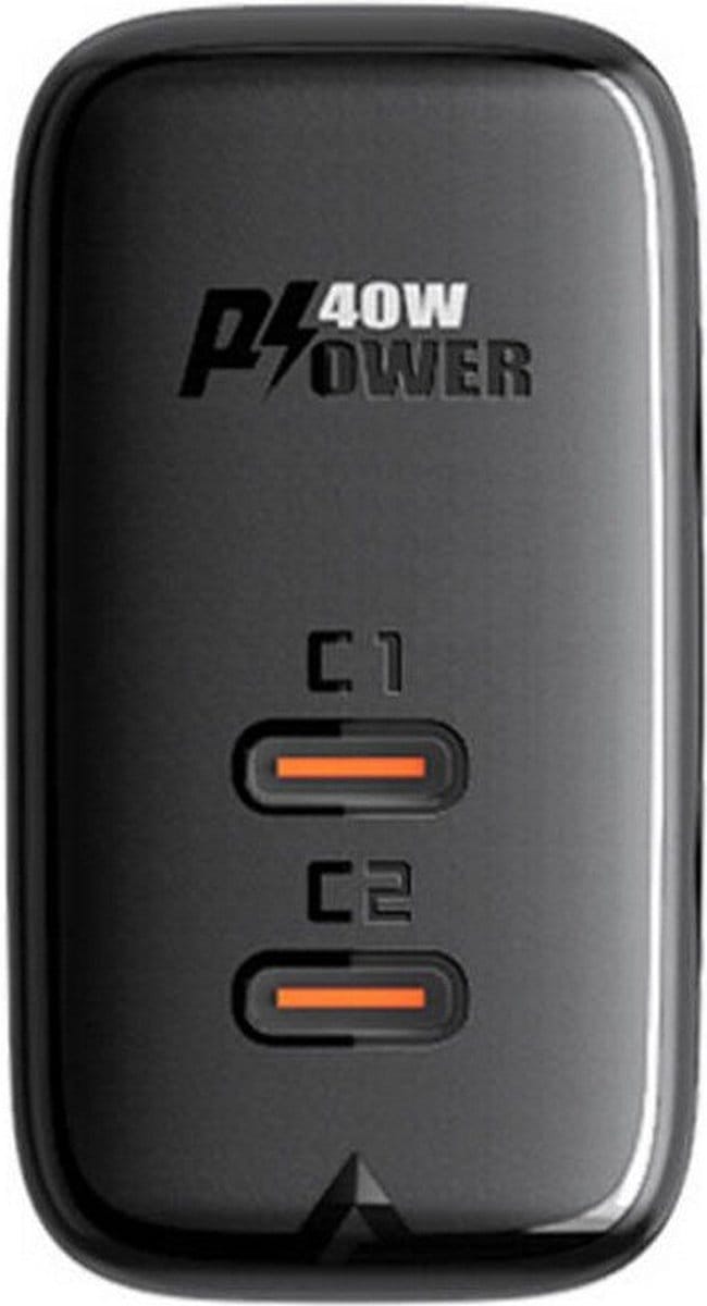 ACEFAST Dual USB-C stroomadapter met Fast Charge -  Power Delivery 3.0 - Quick Charge -  40W