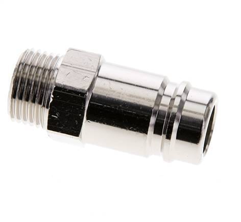 Vernikkeld Messing DN 15 Luchtkoppeling Insteeknippel G 1/2 inch Buitendraad - CLP15-M-BN-P-012