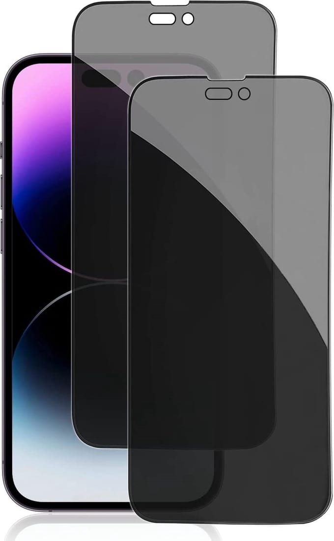 Privacy Screenprotector Geschikt voor 14 – tempered glass – Anti Spy Privacy - 2 Stuks