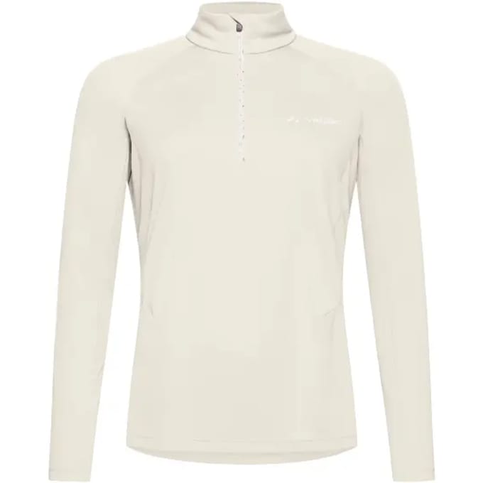 Vaude Larice Light Ii Half Rits Lange Mouw T-shirt Beige 40 Vrouw