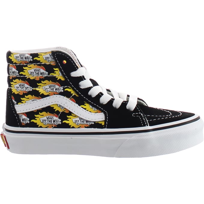 Vans Flame Logo Repeat SK8-Hi Zwart Kinderschoenen