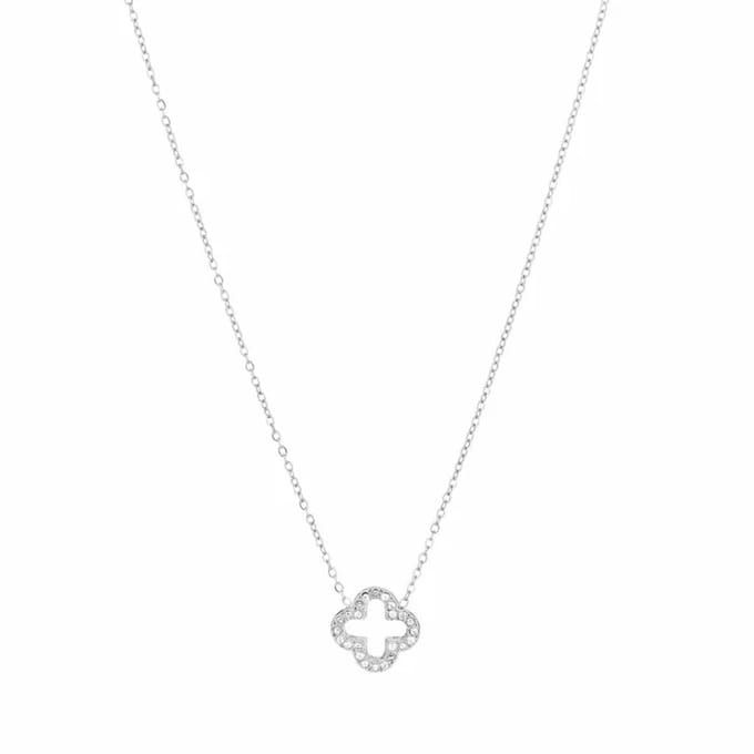Bijoutheek Collier Klavers Strass