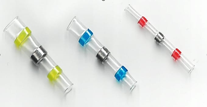 COSMO S21 - Krimpkous Met Tin - 0.5-1.5mm - Rood - 50 Stuks
