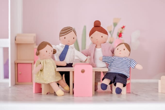 BONIKKA Kleine Poppenfamilie.