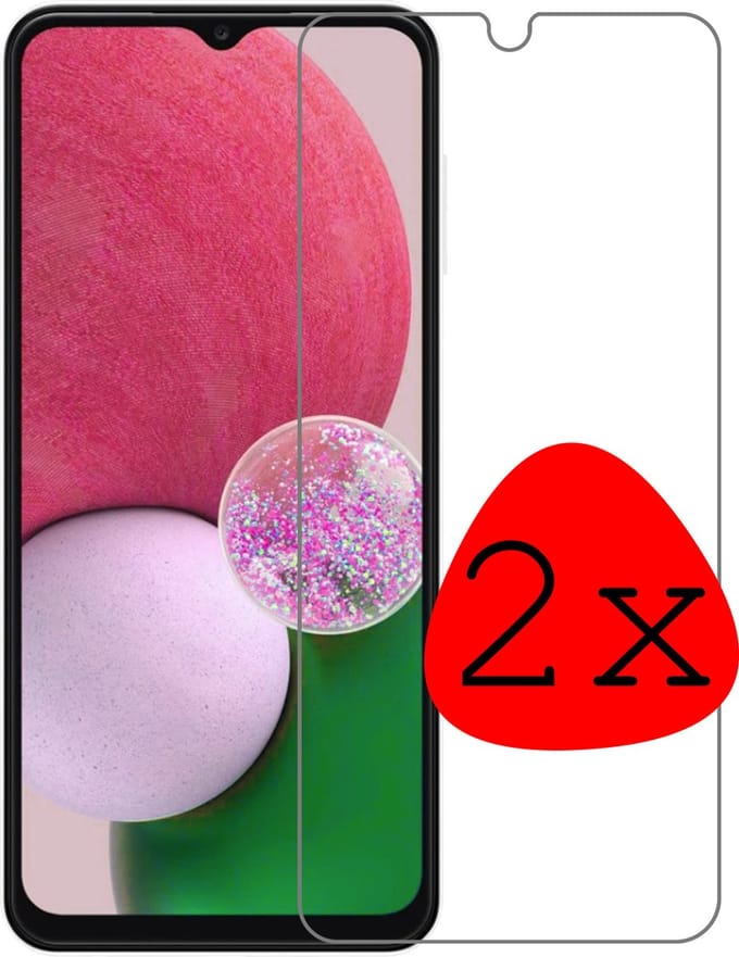 Screenprotector - 2 Stuks Geschikt voor Samsung Galaxy A13 4G - Extra Sterk - Beschermglas - Gehard Glas - Tempered Glass - Screen Protector