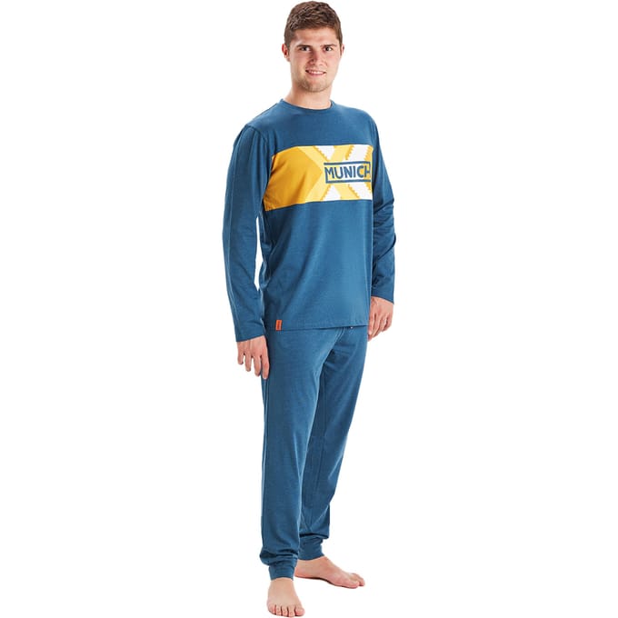 Winterpyjama lange mouw ronde hals MU1 heren