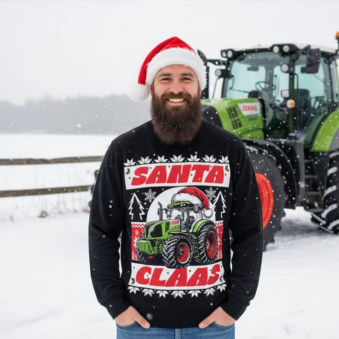 AGRIFANS® Santa Claas - Heren Hoodie - S