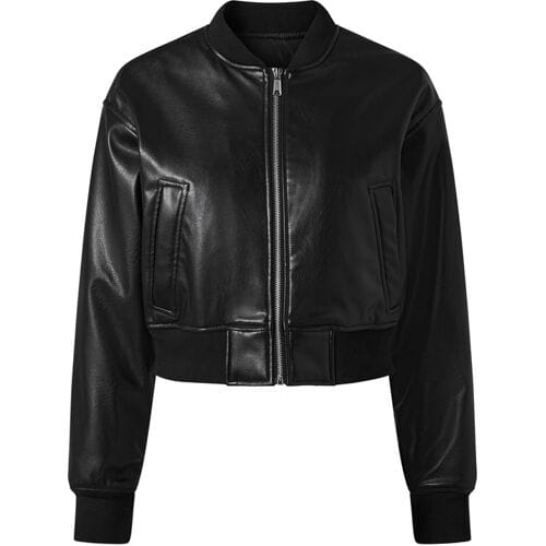 esmara Dames bikerjack of bomberjack (zwart/textuur, 34)
