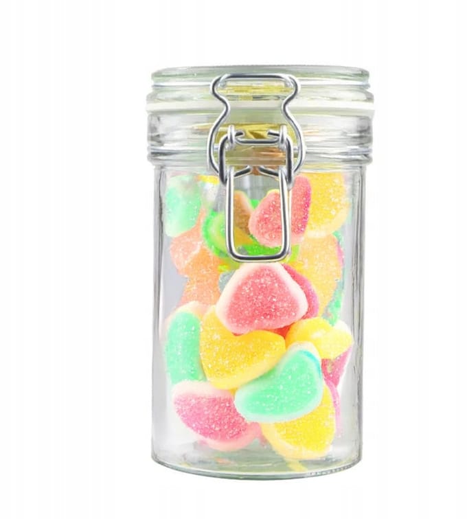 Bimberek - Hermetische Glazen Pot - 500ml - Luchtdichte Deksel - Witte Afdichting