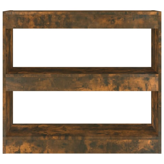 vidaXL - Boekenkast/kamerscherm - 80x30x72 - cm - gerookt - eikenkleurig