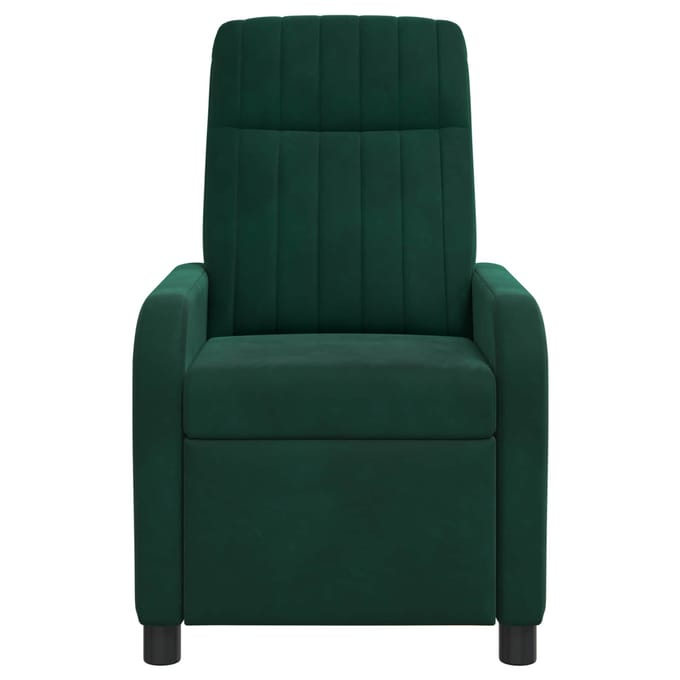 vidaXL - Recliner - Donkergroen - fluweel