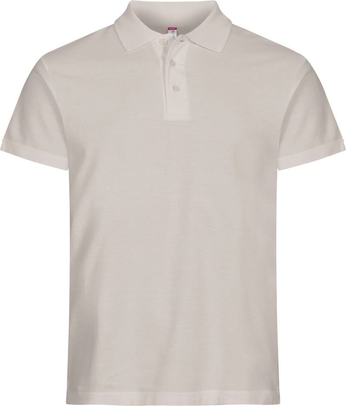 Clique Basic Polo 028230 - steengrijs - 4XL