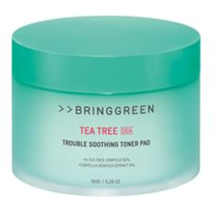 BRING GREEN - Tea Tree Cica Trouble Soothing Toner Pad - Tonerpads