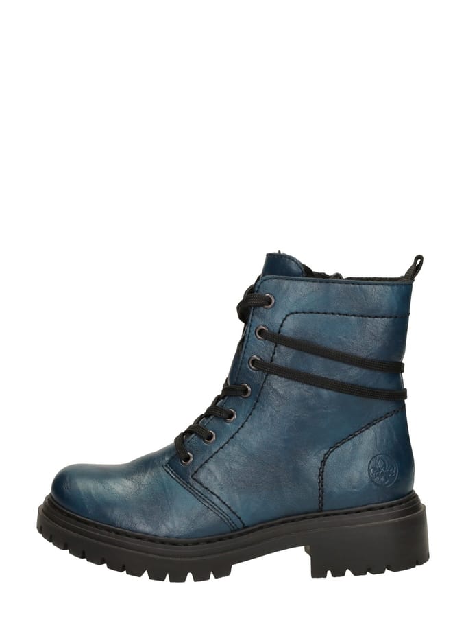 Rieker dames veterboot - Petrol - Maat 43
