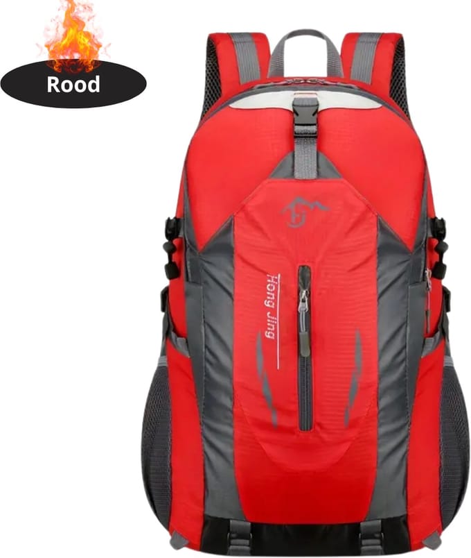 Nivard Rugzak - Dames - Heren - Meisje - Jongens - Backpack - Outdoor - Rood