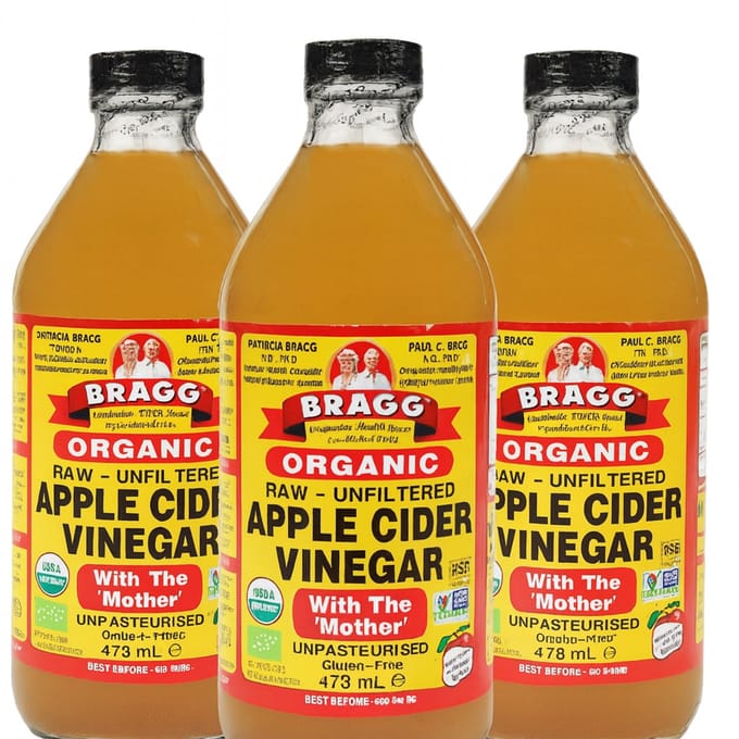 Bragg apple cider azijn - Apple vinegar - 3 x 473 ml - Voedingssupplement - Multipack - Voordeelbundel