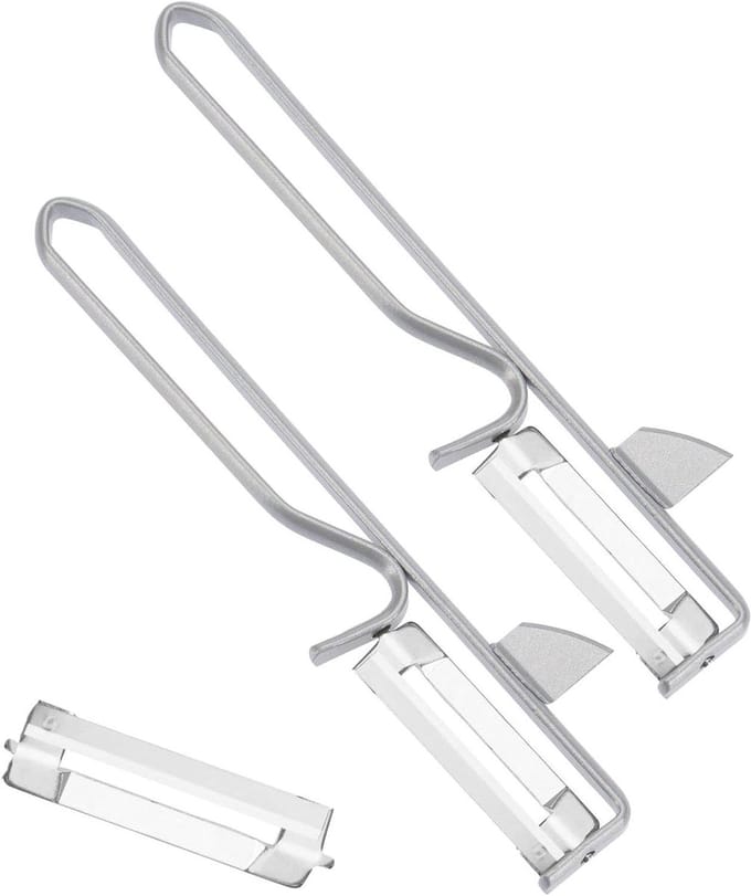 Universele dunschillers - 2 stuks - zilver - staal